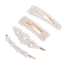 4 шт. Заколки для волос декоративные солнцезащитные очки с жемчюгом Простые Модные женские аксессуары для волос заколки для волос для женщин Для женщин