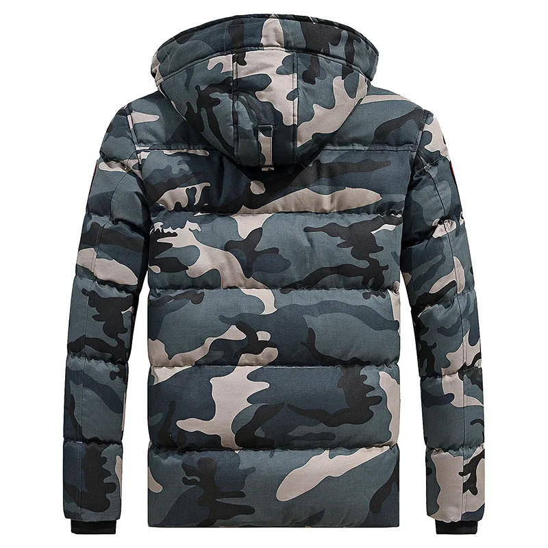 Зимняя куртка для мужчин парка с капюшоном Толстая теплая парка для мужчин зимнее пальто приграничный производитель прямой джип щит осень и W