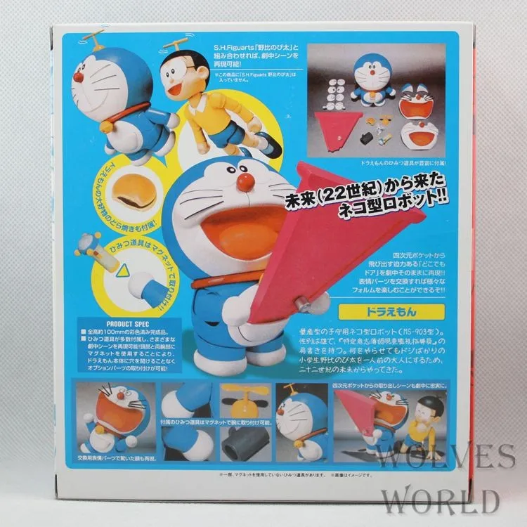 Бесплатная доставка воспоминания детства Япония аниме мультфильм Doraemon #103 Уход за кожей лица глаз сменные робот духи ПВХ Рис игрушки 10 см