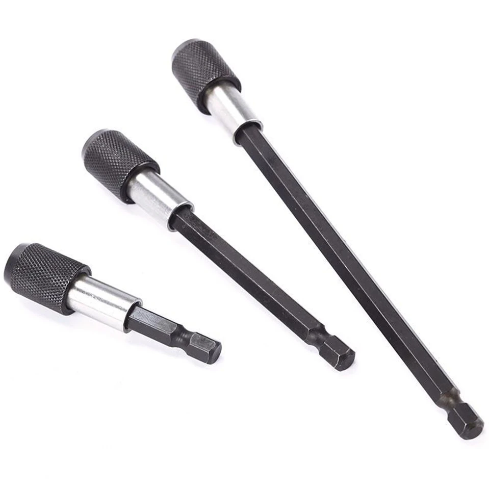 

Multifunctional 3Pcs/Set Magnetic Screwdriver Extension Bit Set Quick Release 1/4 Hex Shank Tools Drill Bits for Screwdrivers
