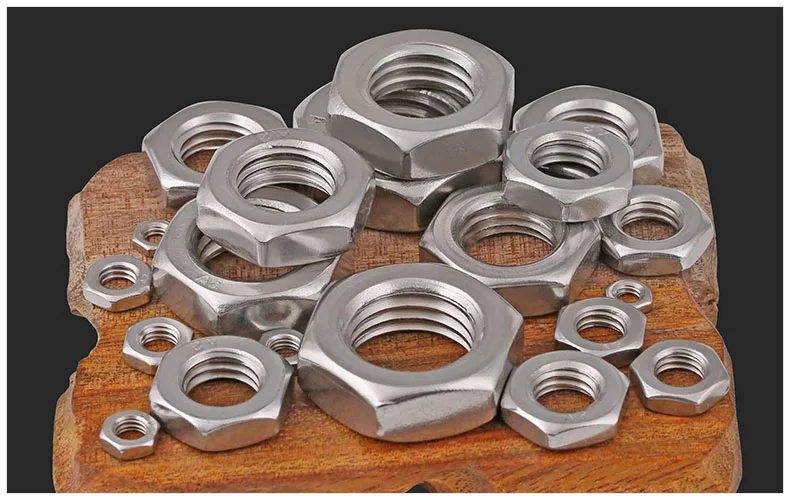 

FREE SHIPPING 20PCS 304 / Stainless steel / Heptagonal thin nut / hexagonal nut M2 / M3/M4 / M5-M10