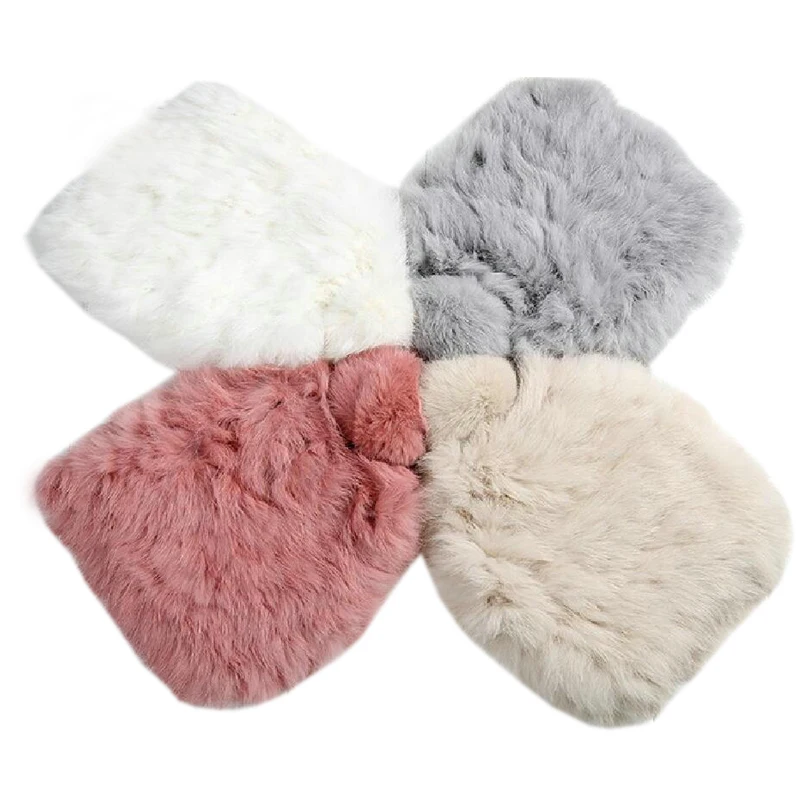 

hot sell 2017 autumn and winter knitted rabbit fur hat and cap for women LOVELY Genuine rabbit fur cap