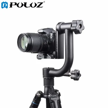 

PULUZ YLG0401E 360 Degree Panoramic Gimbal Tripod Head with Quick Release Plate Bubble Level for SLR Cameras and Home DV Camera