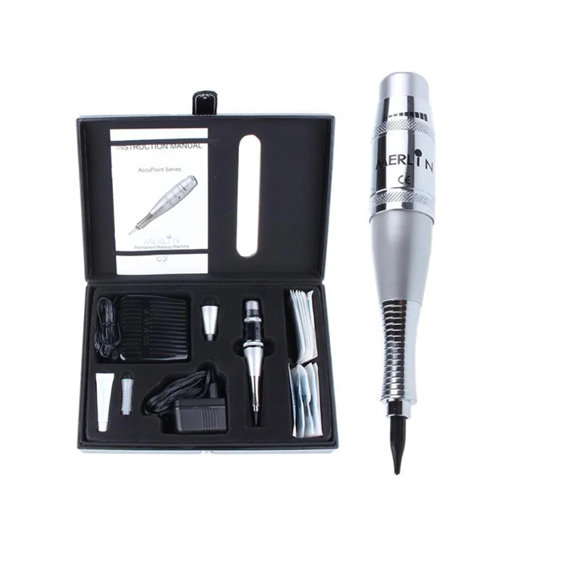 

1 Set Professional Complete USA biotouch Merlin Tattoo machine Kits for Permanent Makeup Cosmetic Eyebrow Lip Tattoo Machine