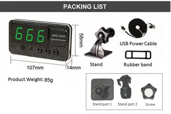 

Promotion! 2019 All New Universal GPS HUD Speedometer Head Up Display Car With Over Speed Alarm C60S For All Cars Vehicles
