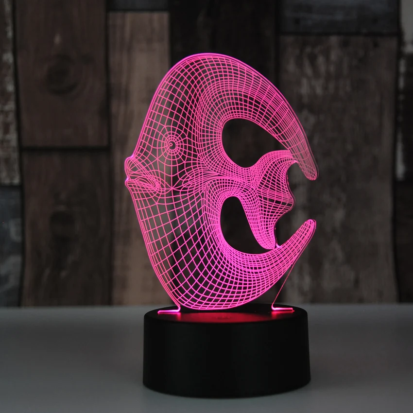 Новинка светодиодный ночник для малышей животные океан рыба luminaria 3D настольная