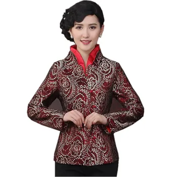 

Novelty Mutilcolor Chinese Style Women Spring Autumn Jacket Tradition Coat Tang Suit Tops Size S M L XL XXL XXXL