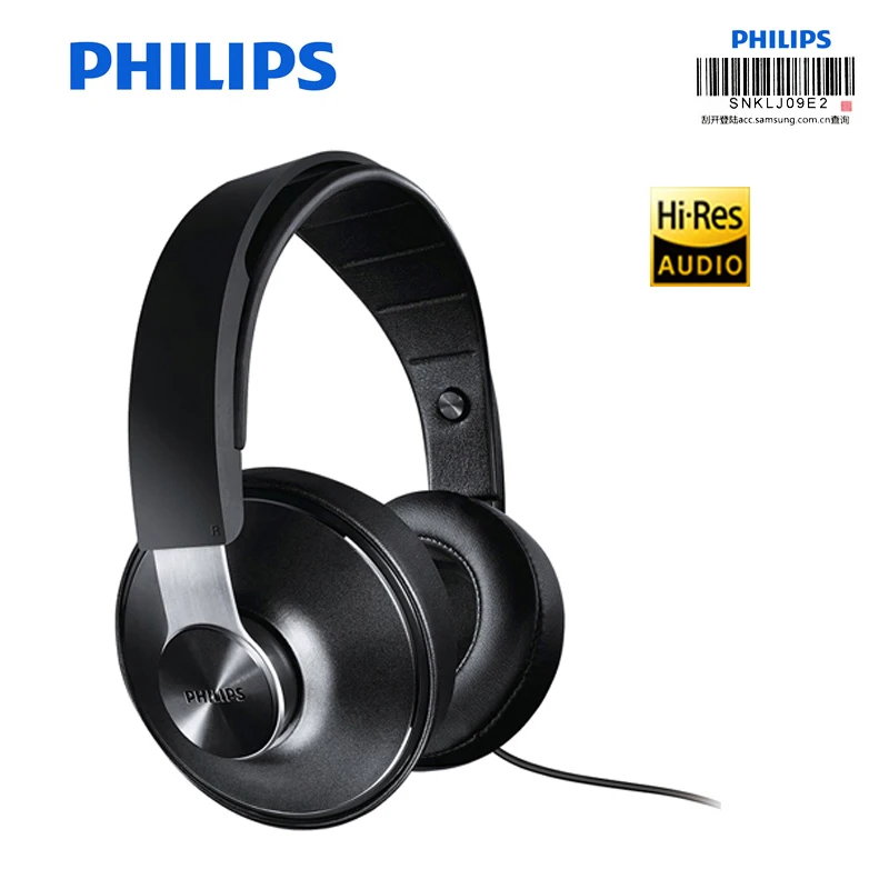 Профессиональные наушники Philips Hi Res Audio SHP8000 с драйвером 40 мм Fi звуковая поддержка