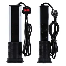 220 В стандартная розетка, электрическая панель, 3 розетки, 2 USB, кухонная настольная розетка, выдвижная розетка, штепсельная вилка ЕС/Великобритании