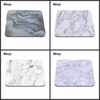 

New Arrivals White Marble Stone New Arrivals Customized Rectangle Non-Slip Rubber Gaming Soft Durable Notebook Mouse Pad