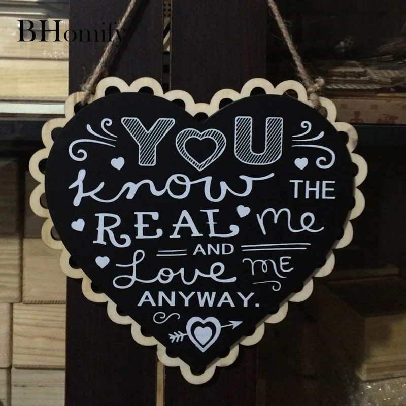 BHomify Wooden YOU Know THE REAL Me AND Love Me ANYWAY Wedding Good