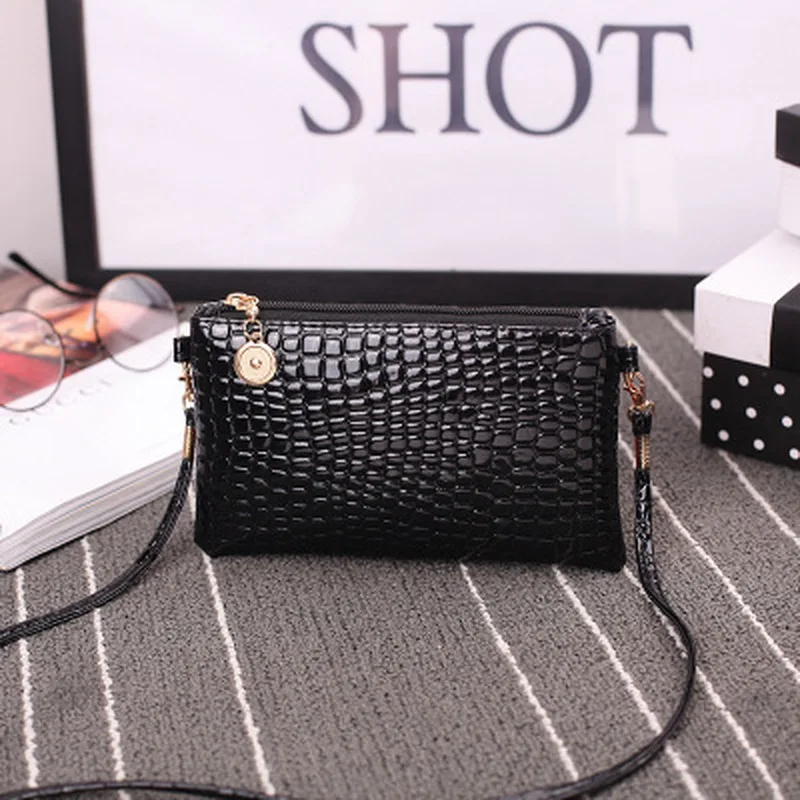 

Luxury Brand Women Messenger Bag PU Leather Shoulder Bag Fashion Crossbody Bags Women Mini Handbag Small Zipper Envelope Clutch