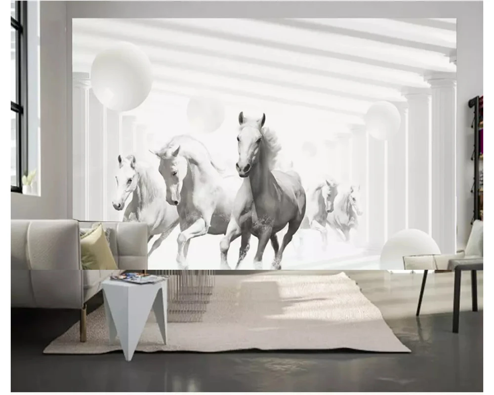 Beibehang Kepribadian Sederhana 3D Wallpaper 3D Stereo Fashion