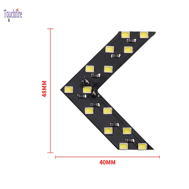 2 шт. 14 SMD светодиодный фонарь со стрелкой для автомобиля, зеркало заднего вида, индикатор поворота, сигнальная лампа, Автомобильный светодиодный светильник с зеркалом заднего вида для Ford volvo