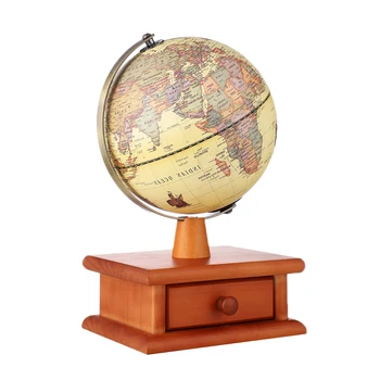 

20cm World Earth Globe Map Geography LED Illuminated for Desktop Decoration Home Office School Students Gift