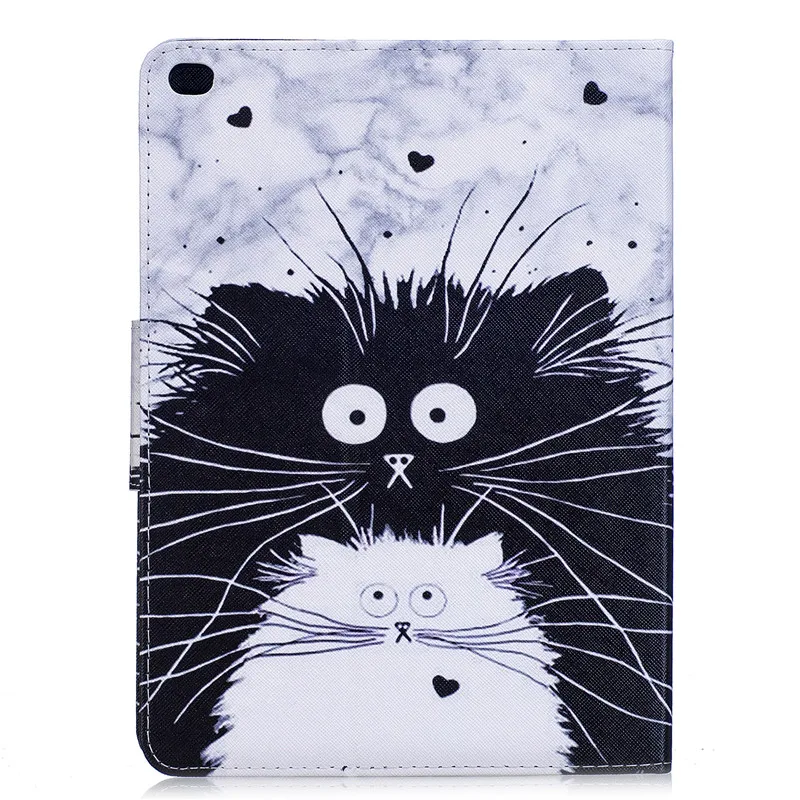 Wekays For Coque Apple Ipad Air 2 Ipad 6 Cute Cartoon Cat Leather Funda Case For Ipad Air 2 Ipad6 Cover Case For Ipad Air2 Shell