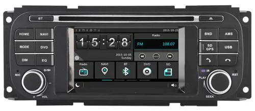 Best wince6.0 car dvd play GPS navigation for Chrysler Voyager Jeep Dodge headunit autoradio stereo multimedia audio BT FM camera map 1