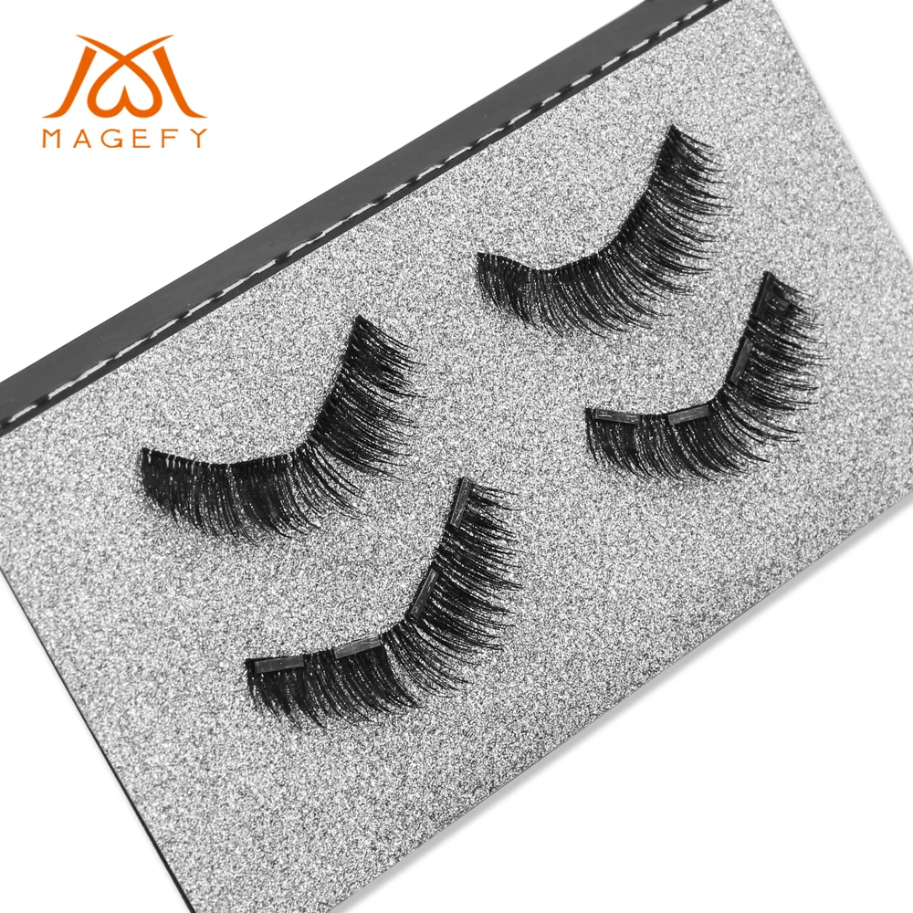 MAGEFY False Eyelashes Natural 4 Set Natural Long