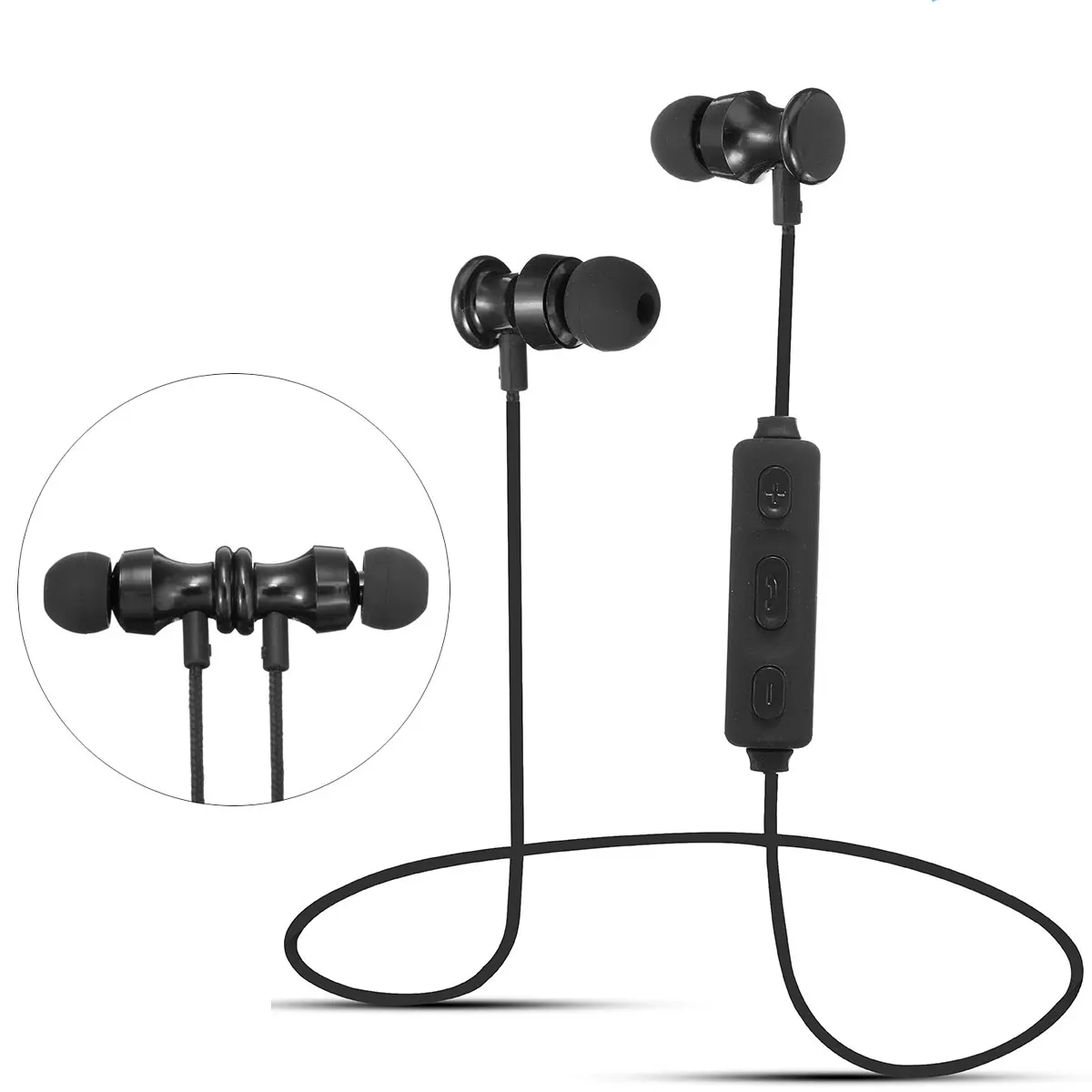 

Best Magnetic Wireless Bluetooth 4.2 In-Ear Earphone With Microphone Stereo Earphone Sport Support APTX Lossless Music Universal