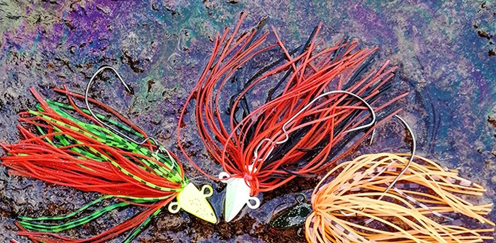 Fishing Lure Buzz Bait Spinnerbait Spinner Spoons Lead head Metal Hook Rubber Jig Head 7.7cm 7g 5pcs Fishing Tackle  (15)