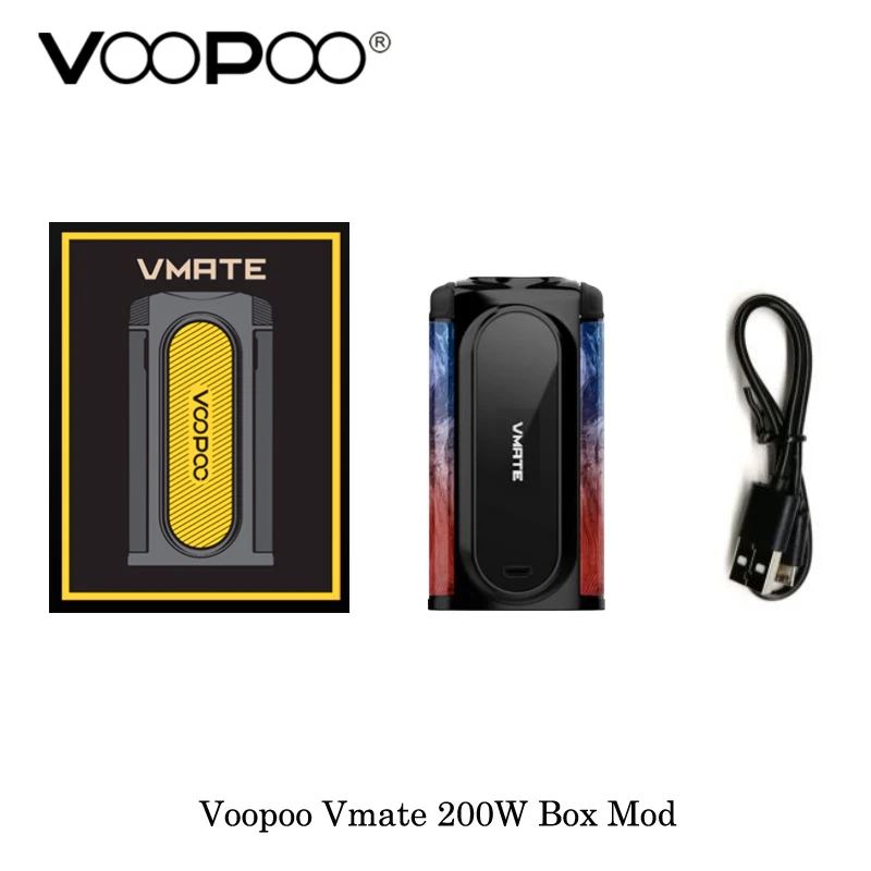 Voopoo Vmate 200 Вт TC коробка мод баланс заряда электронная сигарета питание от Двойной