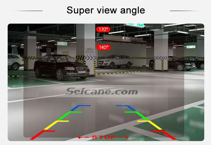 Seicane HD Проводная Скрытая мини Автомобильная камера заднего вида для Mazda 2 Mazda 3 Водонепроницаемая синяя линейка ночного видения автомобильная парковочная резервная камера