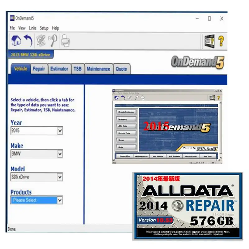 2018 New Arrival Alldata Software 10.53 49in1TB hdd