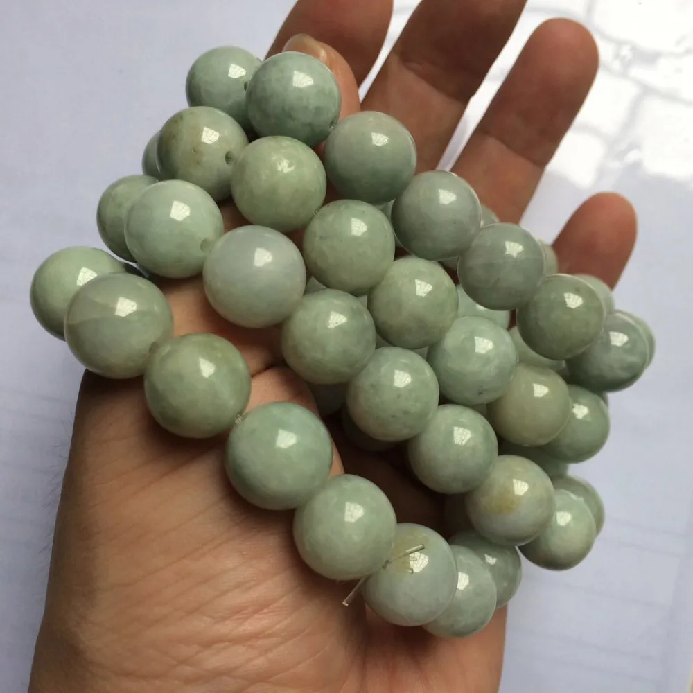 13mm round natural Myanmar jades beads natural stone beads DIY loose