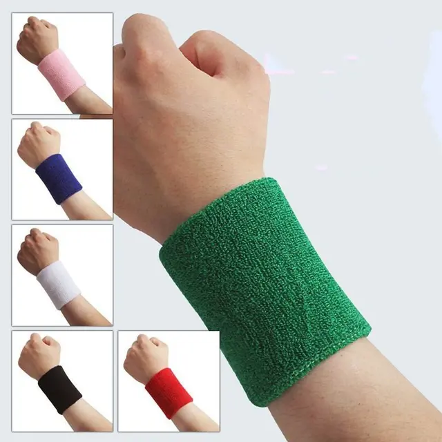 New 15*7.5cm terry cloth wristbands sport sweatband hand band for gym