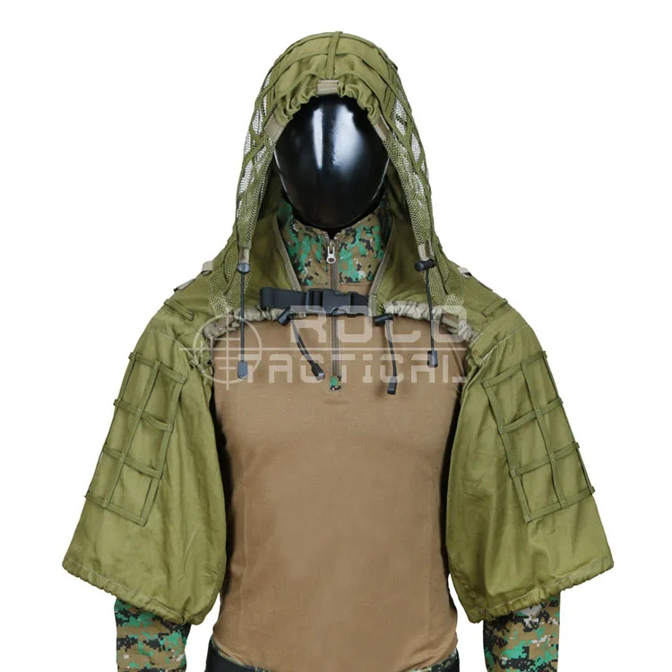 ROCOTACTICAL армейская верхняя одежда для снайпера Viper Hood Tactical Combat Sniper Suit Ghillie Suit Hood для страйкбола пейнтбола сp Multicam