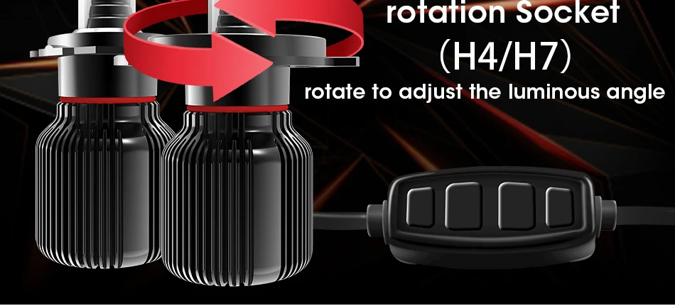 f3-g_02 H4 Led Hi lo Beam Car LED Headlight Bulbs Auto Headlamp Fog Light for ToyotaHighlanderSupra