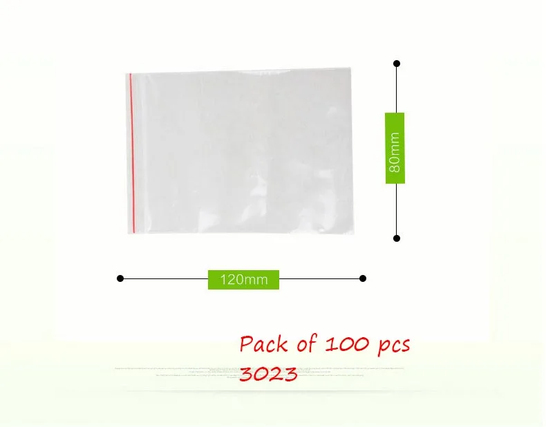 Deli 3022 ziplock мешок утолщение пластиковые пакеты упаковочная сумка 3#10x7 см 100 шт/пакеты герметичные мешки - Цвет: 3023