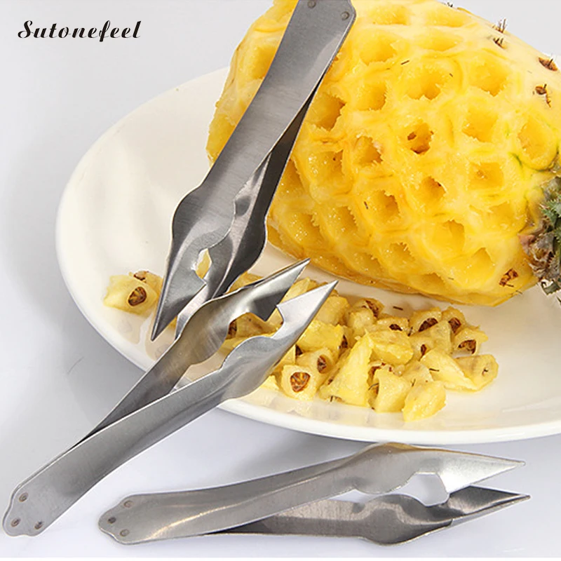 Pineapple Eye Remover Stainless Steel Pineapple Seeds Tongs Corers Tweezer Fruit Slicer Kitchen Fruit Knife Pineapple Slicers Aliexpress