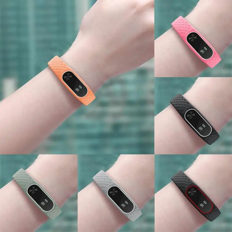 Ремешок ALLOYSEED для Xiaomi Mi Band 2 мягкий силиконовый сменный Браслет из ТПУ mi band