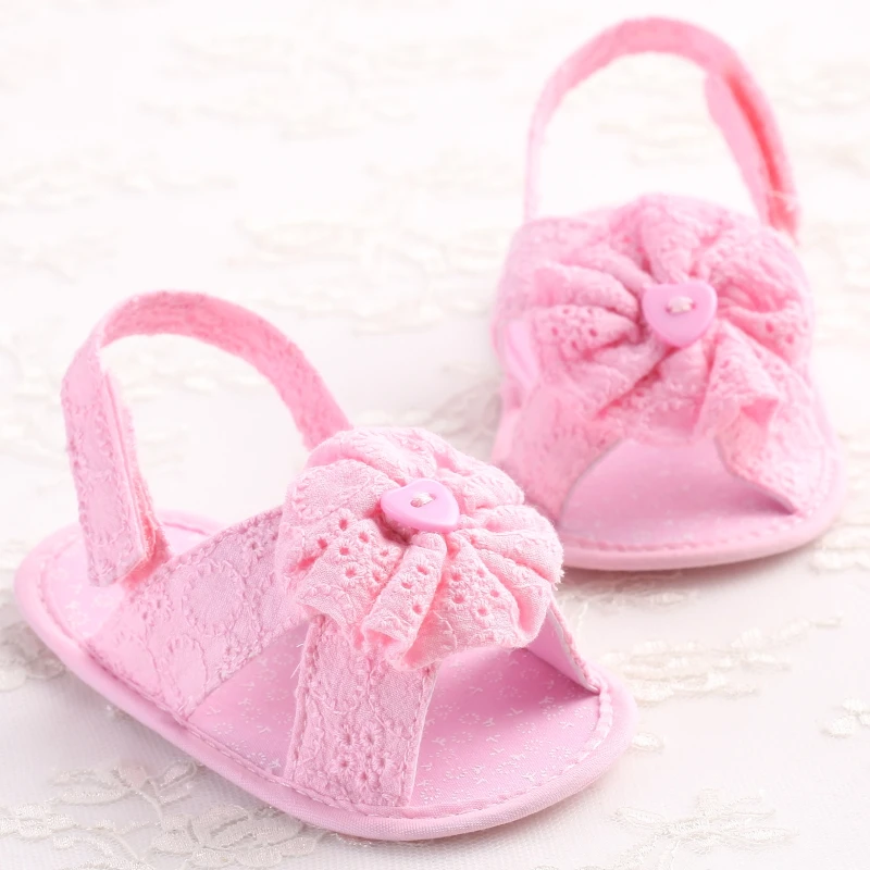 Новый Обувь для младенцев новорожденных Обувь для девочек summerl кружевное платье с цветочным рисунком мягкая подошва Обувь для младенцев