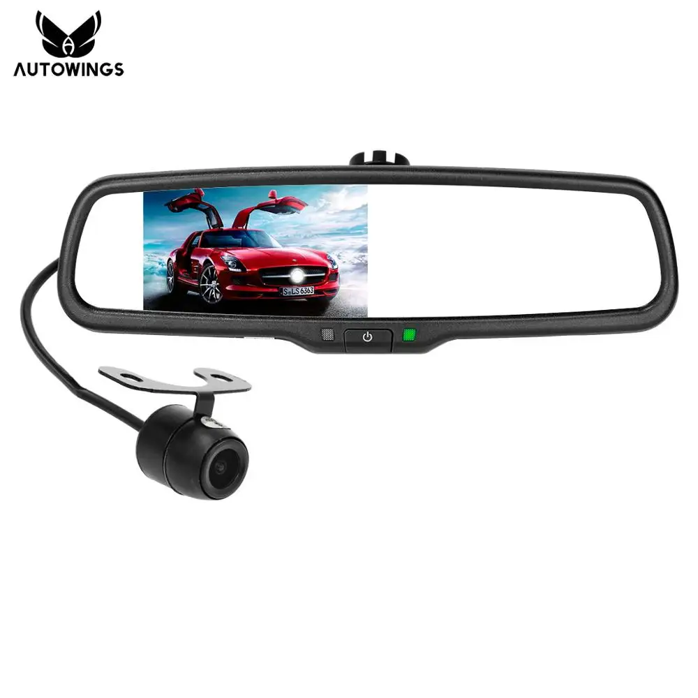 

HD 800*480 4.3" TFT LCD Special Bracket Car Rearview Mirror Monitor With Car Rear View Camera Video Player Parking Assistance