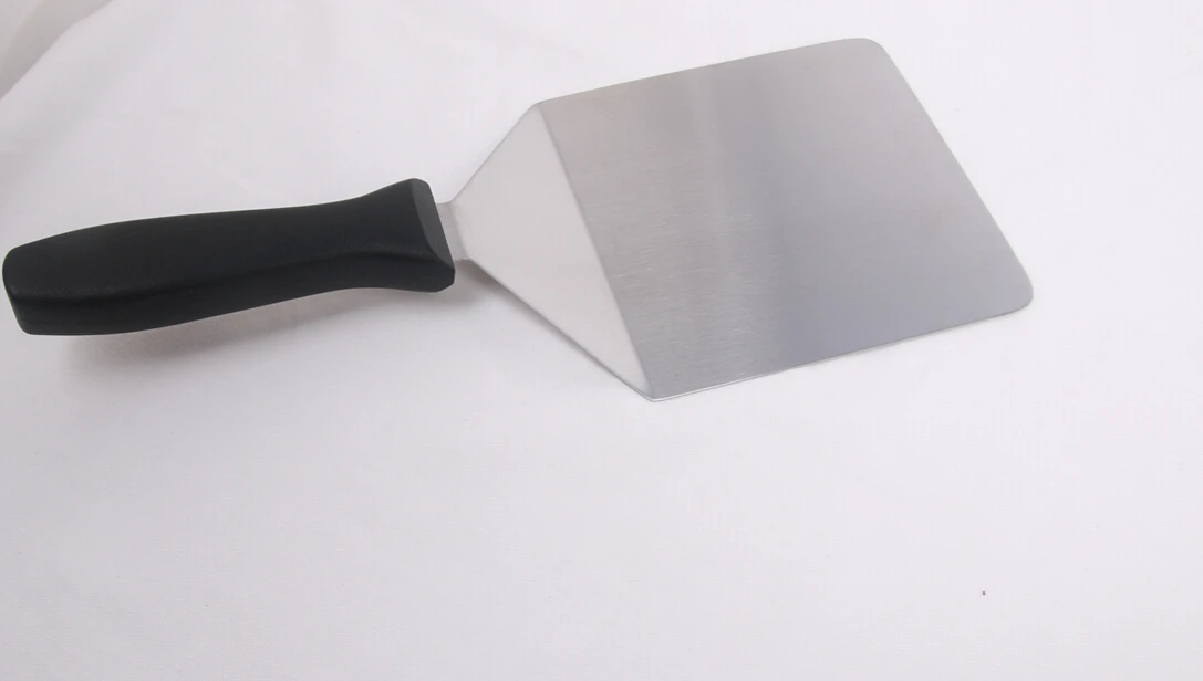 GZZT 19cm Pizza Shovel Pizza Turner Stainless Steel Blade+Black PP Handle Suitable for 6"-8" Pizza Home Kitchen Tool