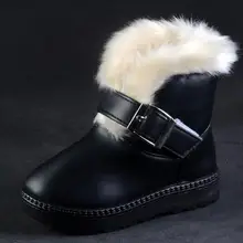 2016 New HOT Girl Boy Sneakers Children Snow Boots Thicken Winter Children Shoes For Baby Kids 4 colour