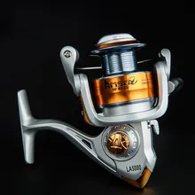 Battlesea спиннинговая рыболовная Катушка 12BB+ 1 подшипниковые шарики 500-9000 серии металлическая Катушка спиннинговая Катушка лодка рок рыболовное колесо