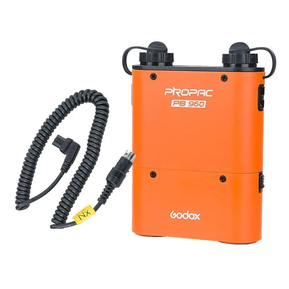 

Godox PB960 External Flash Power Battery Pack (Orange) 4500mAh +Power Cable Nx For Nikon Speedlite