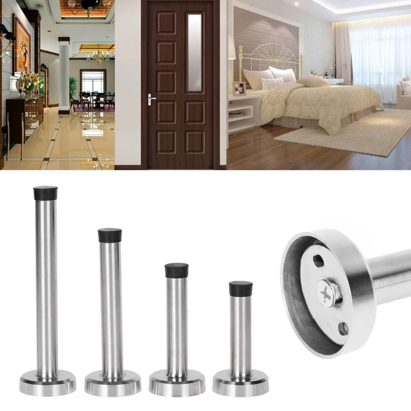 Door Stop Stopper Bumper Wall Mounted Protector Sound Dampening Stainless Steel silicone door stopper door stopper bumpers door stopper