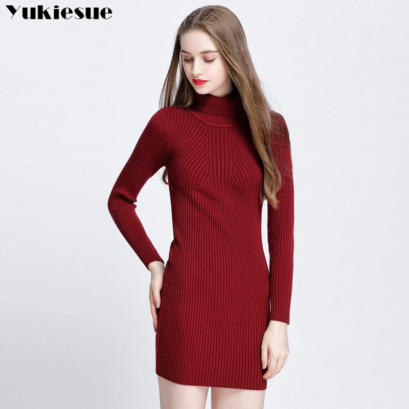 Simple elegant christmas sweater women 2017 winter warm long women ...