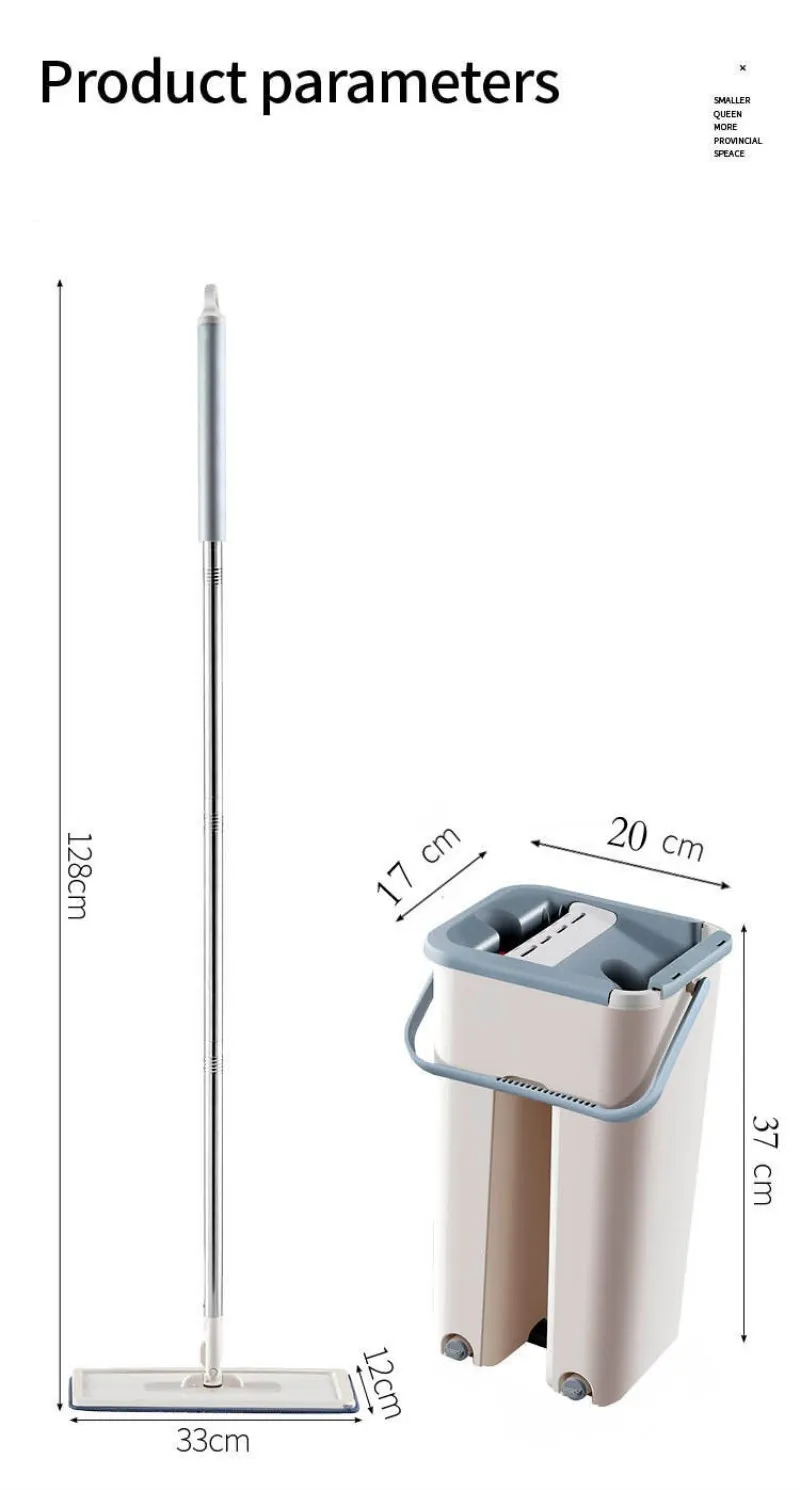 Волшебная Автоматическая отжимная швабра, избегающая ручной стирки, тряпка из ультратонкого волокна для уборки дома, кухни, деревянного пола, моющая Швабра для ленивых
