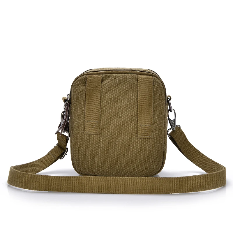Mens Vintage Canvas Messenger Cross Body Bag Travel Casual Small Shoulder Bag Pack