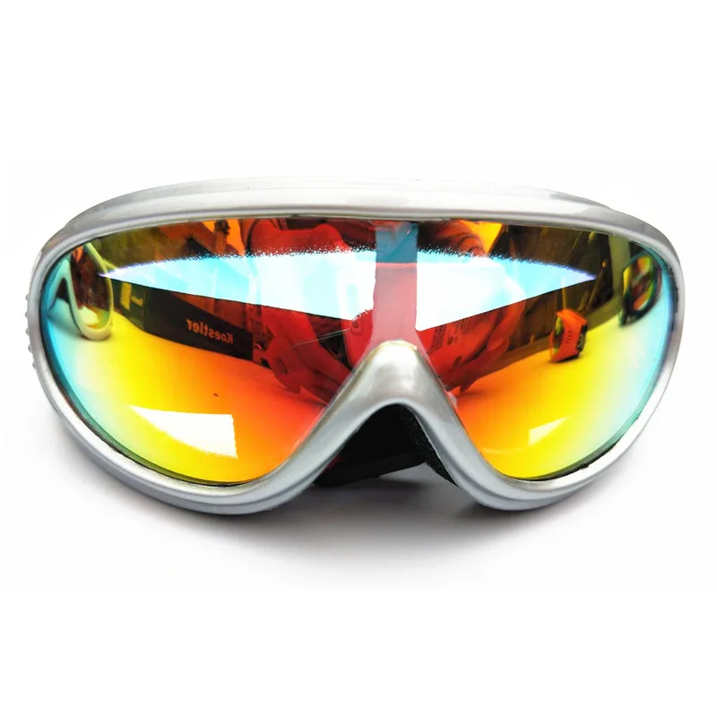 Детские лыжные очки. Снег Сноуборд Skibril Велоспорт Мотокросс UV400 детские очки для мальчиков и девочек лыжные очки - Цвет: gray frame