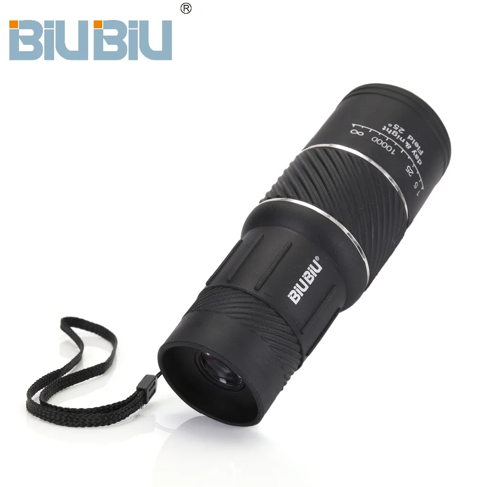 BIUBIU 16x52HD Optical Monocular Low Night Vision Waterproof Mini Portable Focus Telescope Zoomable 10X Scope for Travel Hunting BIUBIU 16x52HD Optical Monocular Low Night Vision Waterproof Mini Portable Focus Telescope Zoomable 10X Scope for Travel Hunting
