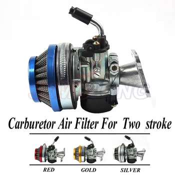 

2 Stroke Racing 19mm Carburetor Carb & Air Filter for motorcycle 49cc 50cc 60cc 66cc 80cc two Stroke Gas Bike Engine