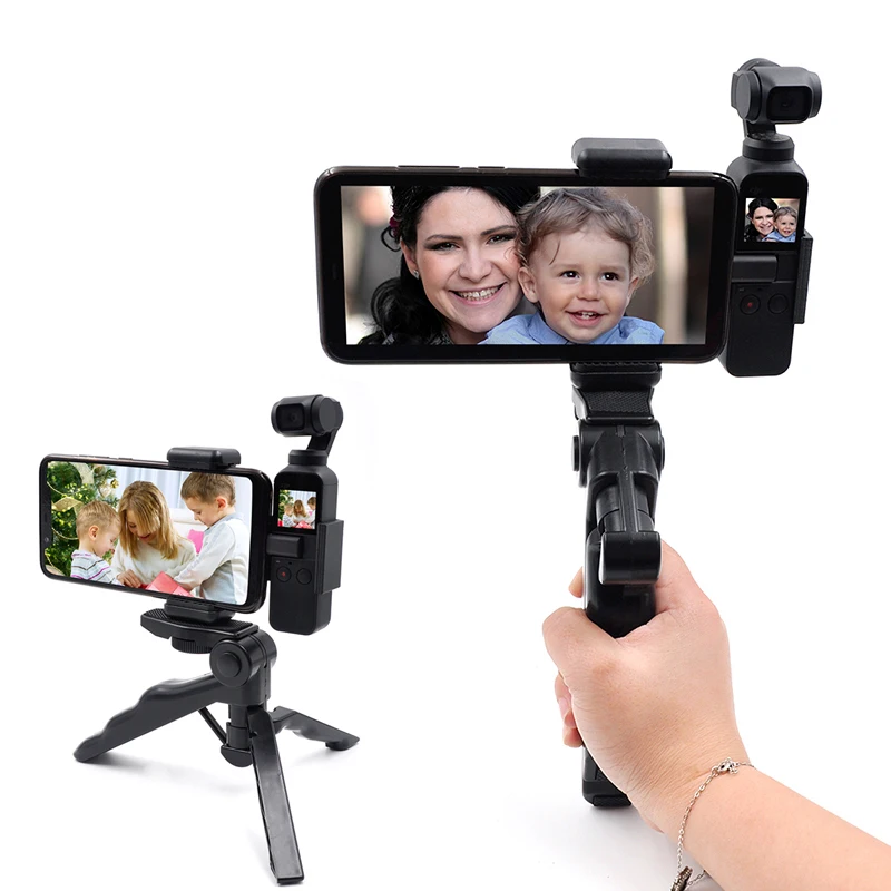 Foldable Tripod For DJI Osmo Pocket Multi Functional Mount for Osomo 4K video 3-axis Gimbal Bracket Holder Phone | Электроника