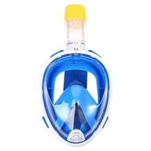 Kaliou S-M Underwater Swimming Anti Fog Scuba Snorkeling Full Face Diving Mask with Anti-skid Ring Earplug for Gopro 6 5 4 3 2 1