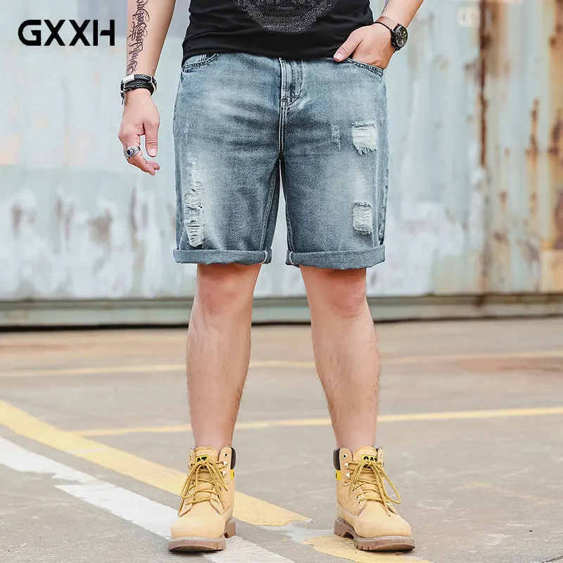 Большие размеры, мужские джинсовые брюки, пять дыр, не пули, чтобы сделать старый ретро джинсовые штаны, весна и осень, мужские джинсы, размер 6XL